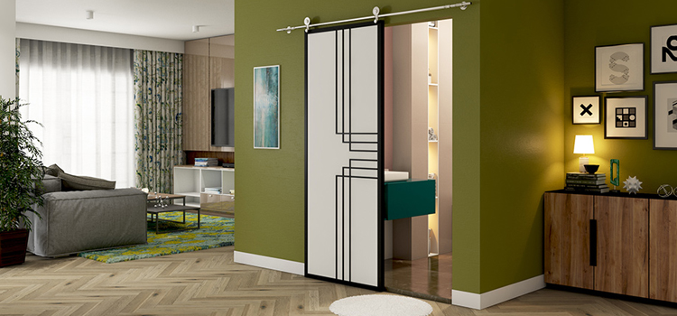 sliding bathroom door installation in Camp Pendleton North
